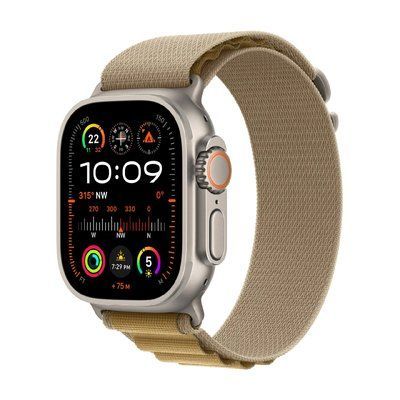 Смарт годинник Apple Watch Ultra 2 (2024) GPS + Cellular 49mm Natural Titanium Case with Tan Alpine Loop - Large (MX4H3) 66257 фото