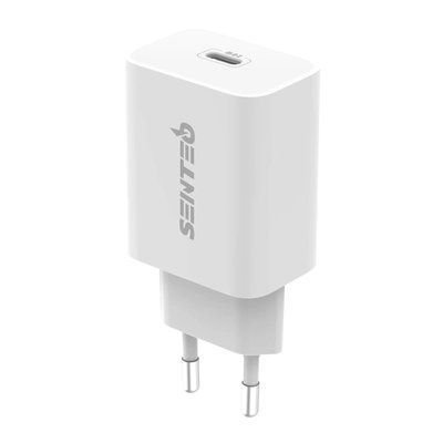 Сетевое зарядное устройство Senteo Z-08 (PD20W) (with Certificate CE) белый 59527 фото