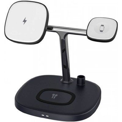 Безпроводное зарядное устройство WiWU (M8) 4 in 1 Wireless Chargert Black 59028 фото