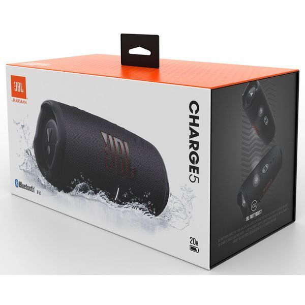 Портативна акустика JBL Charge 5 (JBLCHARGE5TMLEU) Black 48370 фото