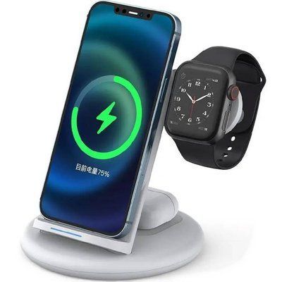 Безпроводное зарядное устройство WiWU (PA3iN1) 3 in 1 Power Air Wireless Charger Station 48163 фото