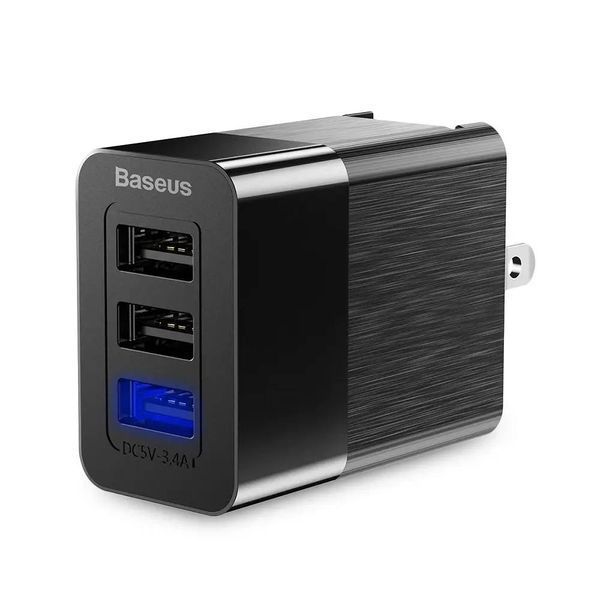 Мережевий зарядний пристрій Baseus Duke Universal Travel Charger (EU+UK+US) (CCALL-GJ01) чорний 82322 фото