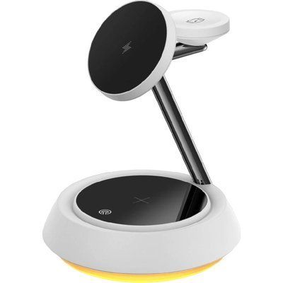 Безпроводное зарядное устройство WiWU (Wi-W002) 15W 3 in 1 Folding Wireless Charger 60364 фото
