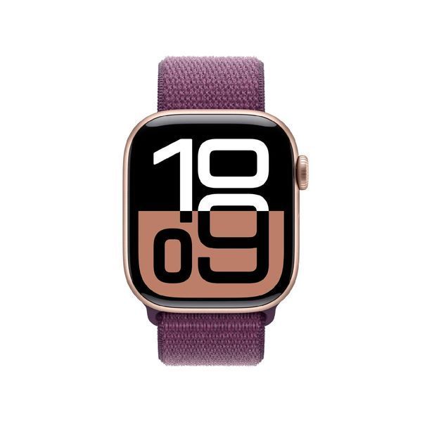 Смарт годинник Apple Watch 10 Series GPS 42mm Rose Gold Aluminium Plum Sport Loop (MWWK3QH/A) 64433 фото