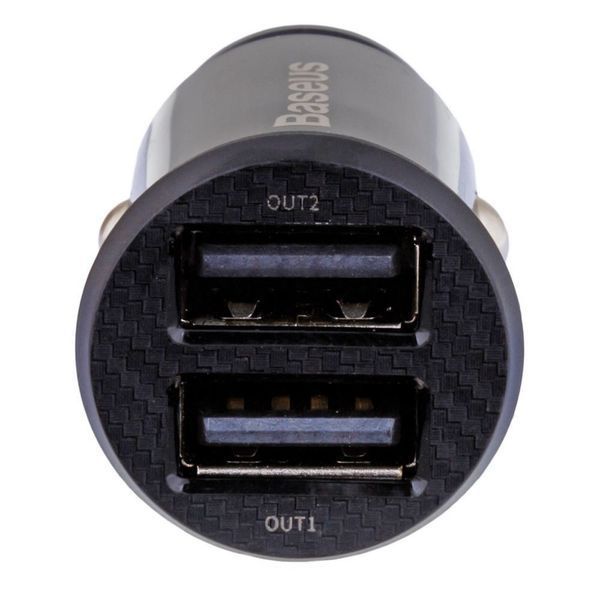 Авто. зарядное устройство Baseus Grain 3.1A (2USB-A) (CCALL-ML) black 67664 фото
