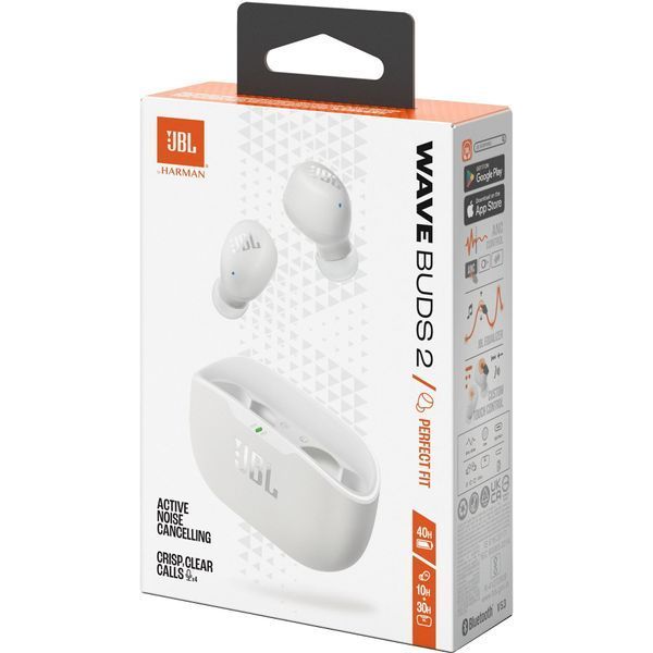 Навушники JBL WAVE BUDS 2 (JBLWBUDS2WHT) White 67573 фото