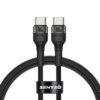 Кабель передачи данных Senteo ST-01 Montes series 100W Type-C до Type-C 1000mm Black 61117 фото