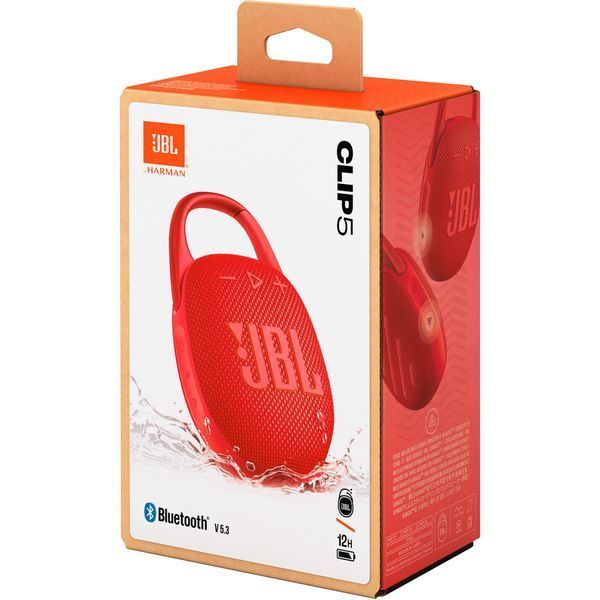 Портативная акустика JBL Clip 5 (JBLCLIP5RED) Red 66188 фото
