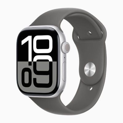 Смарт часы Apple Watch 10 Series GPS 42mm Silver Aluminium Stone Gray Sport Band M/L (MWWW3AM/A+MAXG4AM/A) 66773 фото