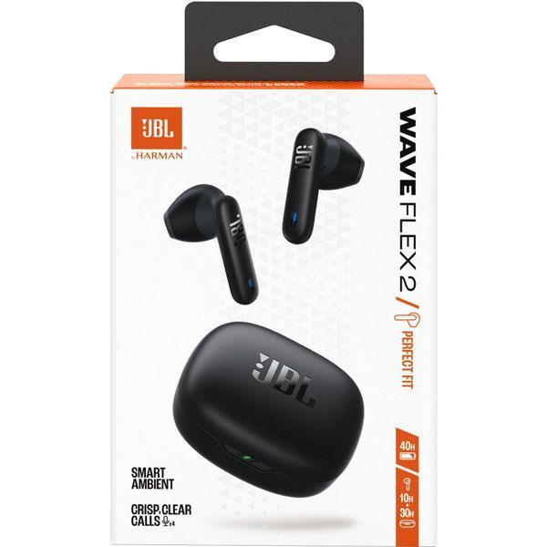 Навушники JBL WAVE FLEX 2 (JBLWFLEX2BLK) Black 67526 фото