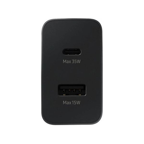 Мережевий зарядний пристрій Samsung EP-TA220NBEGRU 35W Charger Duo USB-C+USB (Black) 54423 фото