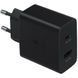 Мережевий зарядний пристрій Samsung EP-TA220NBEGRU 35W Charger Duo USB-C+USB (Black) 54423 фото 2