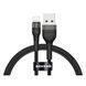 Кабель передачі даних Senteo ST-01 Montes series 2.4A USB-A до apple lightning 1000mm Black 61114 фото 1