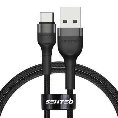 Кабель передачи данных Senteo ST-01 Montes series 3A USB-A до Type-C 1000mm Black 61115 фото
