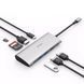 Адаптер WIWU Alpha 731HP 3*USB, HDMI 4K, Type c, SD, micro SD Gray 53805 фото 2