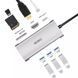 Адаптер WIWU Alpha 731HP 3*USB, HDMI 4K, Type c, SD, micro SD Gray 53805 фото 4