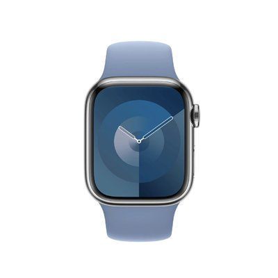 Смарт часы Apple Watch Se Series (2nd Gen) 40mm Silver Aluminium with Storm Blue Sport Band M/L (MRE23) 63029 фото