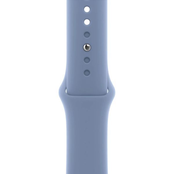Смарт годинник Apple Watch SE Series (2nd Gen) 40mm Silver Aluminium with Storm Blue Sport Band M/L (MRE23) 63029 фото
